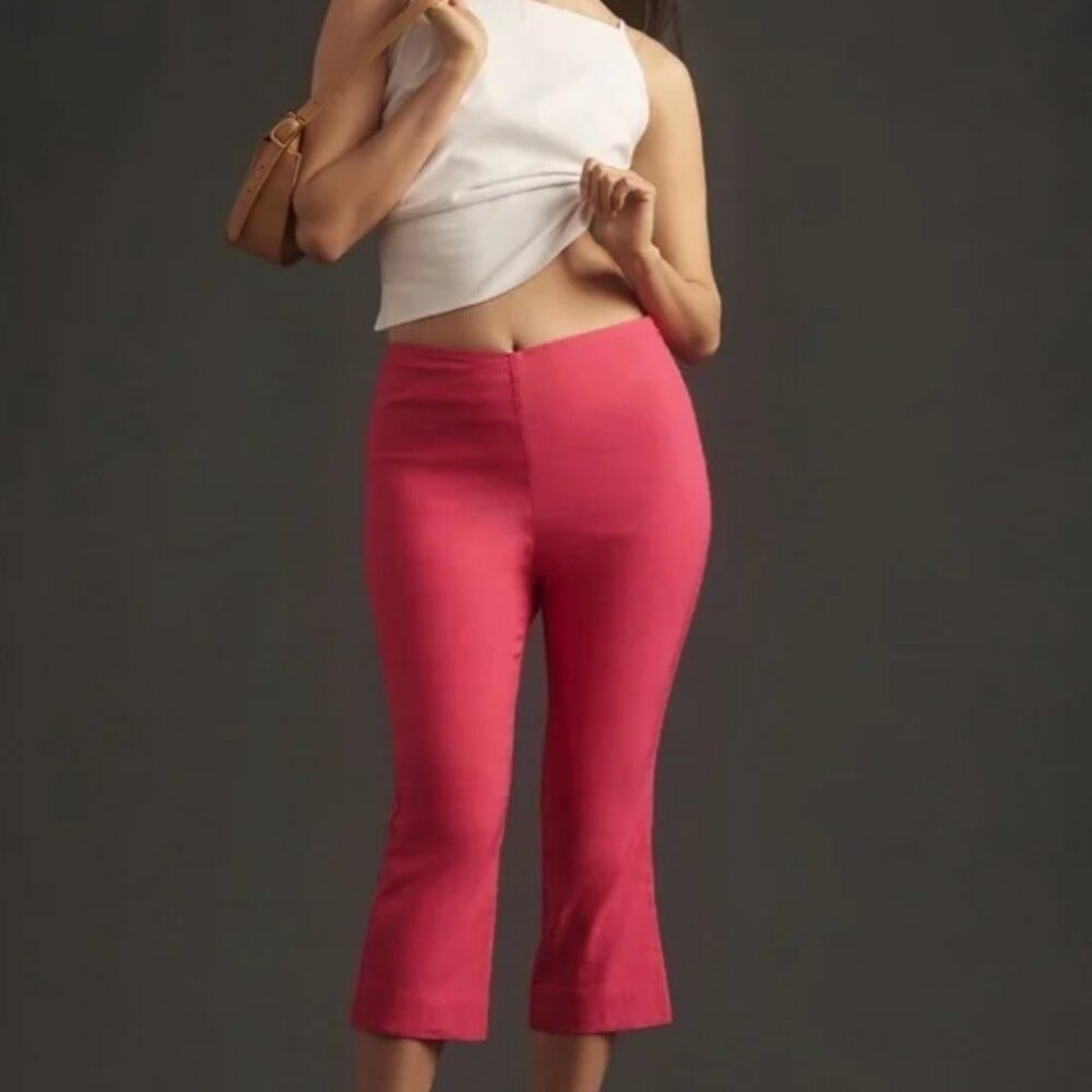 NWT Anthropologie Maeve Capris Size 2 Pedal Pushers Preppy Dopamine‎ Dressing